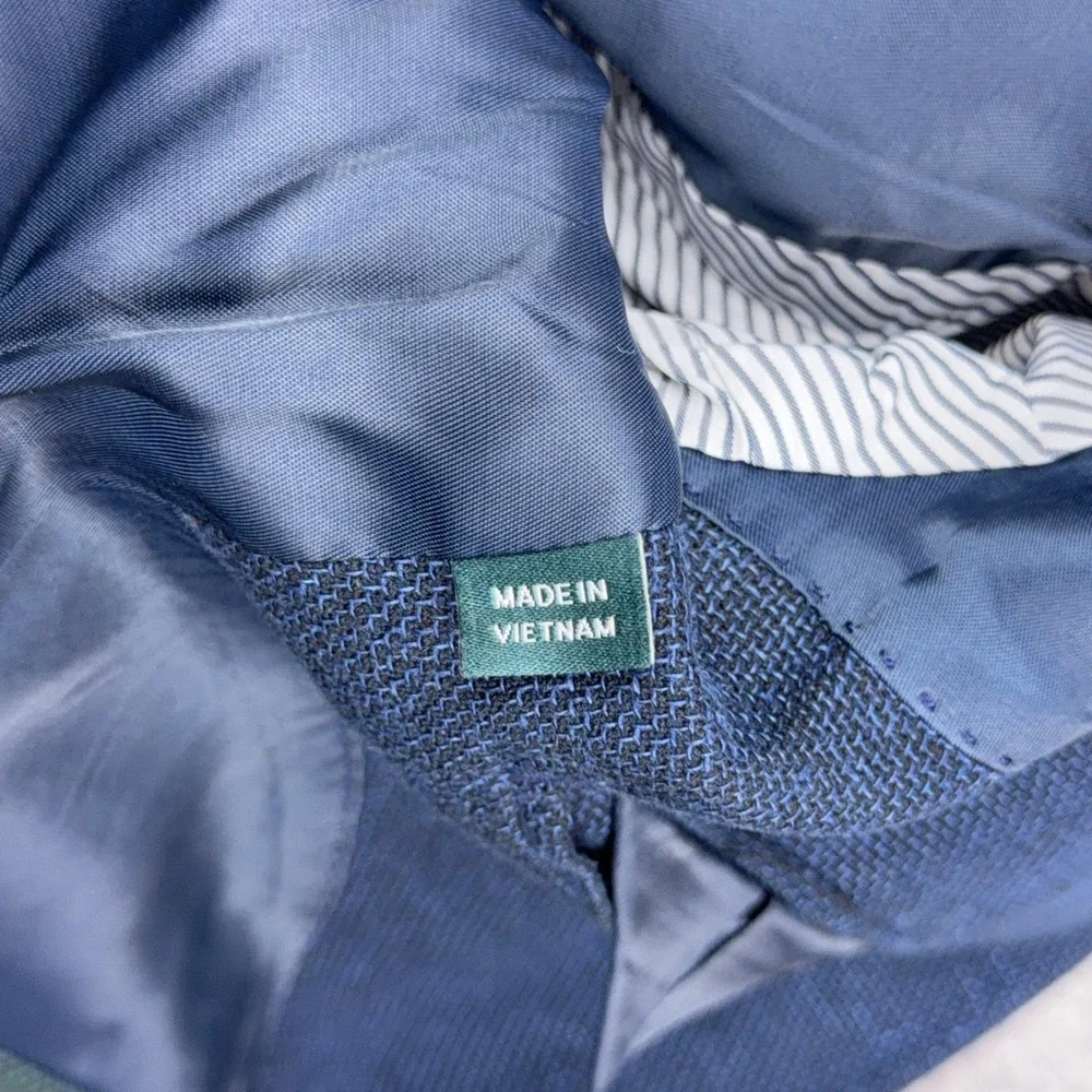 Rodd & Gunn Sport Coat Mens Medium Navy Blue Sports Fit Linen Blazer Jacket